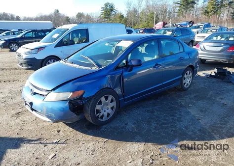 2006 Honda Civic Lx из США, поврежденный, VIN 2HGFA16556H526968